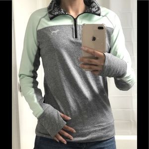 Pink sports half zip